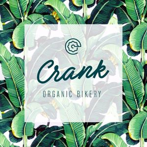 Crank floral logo at Crank - Organic Bikery  in Milan
