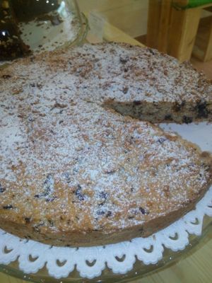 Bio coconut,dates and dark chocolate cake!! at Malaika in Tenerife