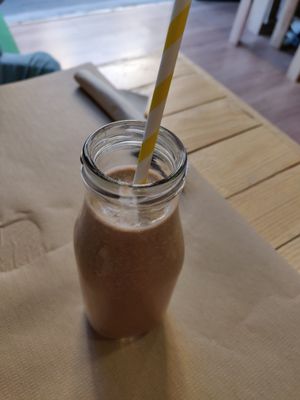 cacao smoothie at Malaika in Tenerife