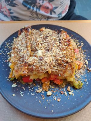 lasagne at Malaika in Tenerife