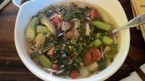 Sour fish soup at Master Ruma Happy Golden Age in Phnom Penh