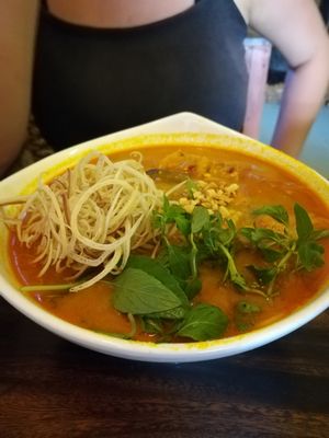 Curry soup at Master Ruma Happy Golden Age in Phnom Penh