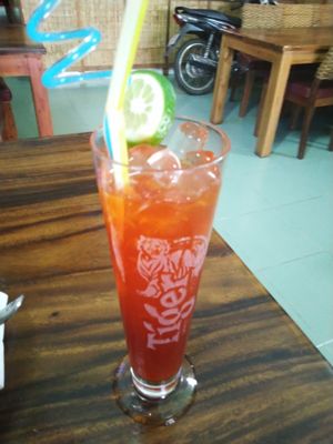 Lemon ice tea at Master Ruma Happy Golden Age in Phnom Penh