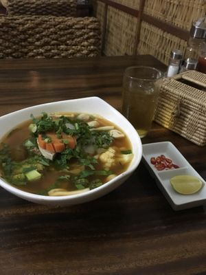 Noodle soup at Master Ruma Happy Golden Age in Phnom Penh