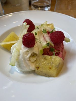 Fruit and sorbet #Veganuary at La Petite Cuillère in Nancy