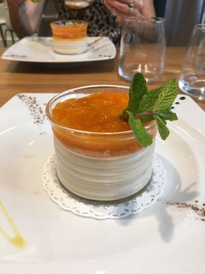 Panna  cotta apricot at La Petite Cuillère in Nancy