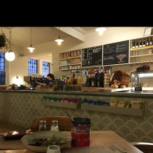 Bar at Boston Tea Party in Bath