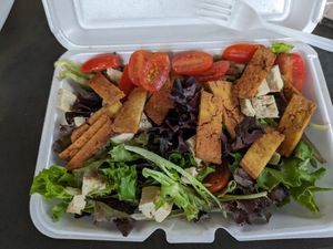 Vegan crispy chicken salad - not good 😕 at Melt Bar & Grilled - Worth Ave in Columbus