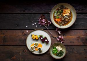 From our Vegan Japanese Omokase Dinner. at Fancy Plants Cafe in Chicago