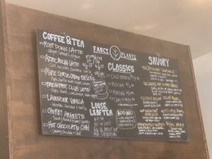 Menu  at Fancy Plants Cafe in Chicago