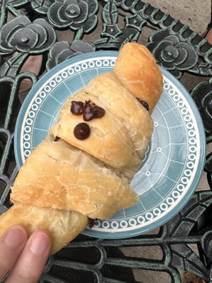 Chocolate croissant   at Fancy Plants Cafe in Chicago