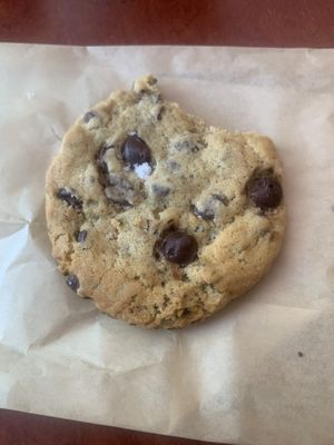 Pistachio chocolate chip cookie  at Fancy Plants Cafe in Chicago
