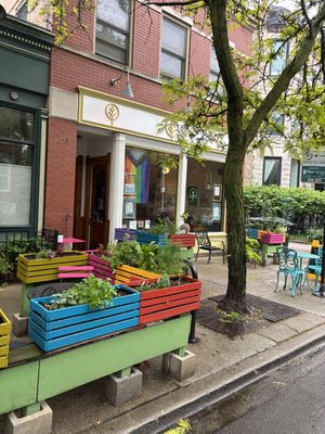 exterior! at Fancy Plants Cafe in Chicago