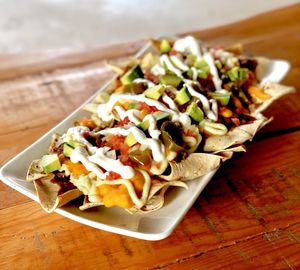 Nachos. at La Raiz de la Tierra in Ixtapa