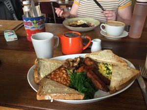 Vegan boss breakfast  at Boston Tea Party in Bristol