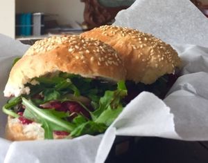 Beetroot sliders at Johnny Mack's Vegan Family Diner in Preston