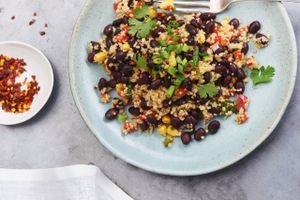 Mediterranean Couscous Salad at Upbeet Foods in Toronto