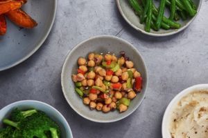 Chickpea Salad at Upbeet Foods in Toronto