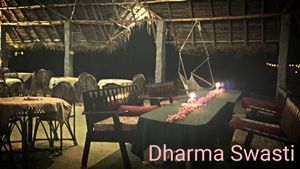 magic night raw vegan food at Dharma Swasti in Kuilapalayam