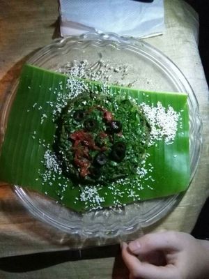 raw quiche  at Dharma Swasti in Kuilapalayam