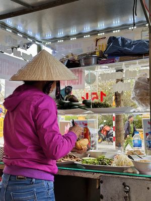 Behind the scenes  at Hoi Banh My Chay - Food Stall in Hoi An