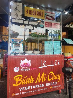 Sometimes the food stall moves around the corner. Look at.our phone to find the stall.😄:) at Hoi Banh My Chay - Food Stall in Hoi An