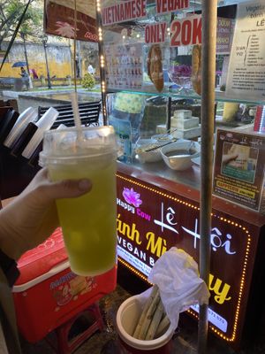 Sugarcane drink!   at Hoi Banh My Chay - Food Stall in Hoi An
