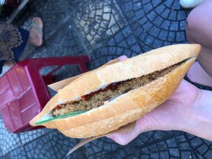 Best banh mi I’ve had in Vietnam! at Hoi Banh My Chay - Food Stall in Hoi An