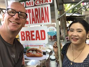 Vegan Food Quest at Le Hoi Banh Mi Chay - this is the best banh mi for sure, check it out! at Hoi Banh My Chay - Food Stall in Hoi An