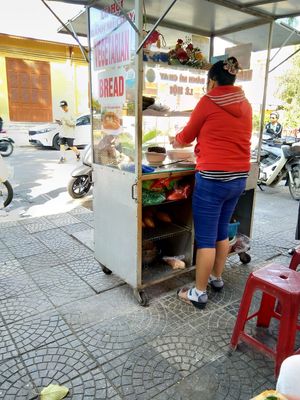 Veggie banh mi at Hoi Banh My Chay - Food Stall in Hoi An