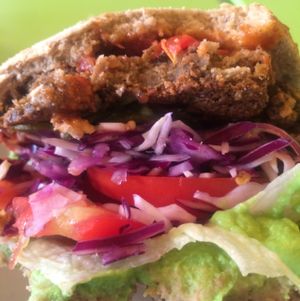 Mexican burger  at GreenBurger - Frederiksborggade in Copenhagen