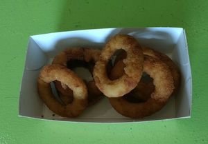 Vegan Onion Rings at GreenBurger - Frederiksborggade in Copenhagen