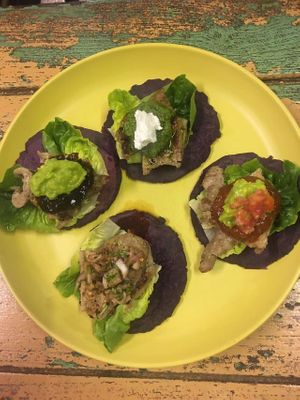 Sweet potato tacos at Olé Tacos & Southern Thai Cuisine in Chiang Mai