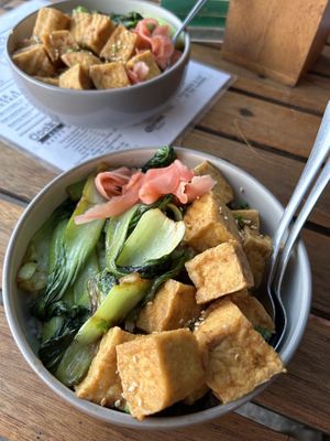 Vegan tofu bowl  at Cafe Culture in Koh Tao