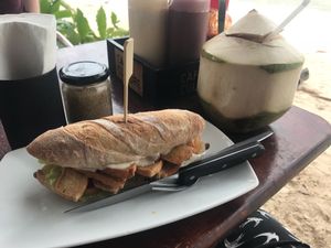 Vegan BLT sandwich  at Cafe Culture in Koh Tao