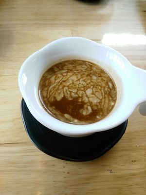 Coconut milk coffee at Da Nang Com Chay - Duong Dinh Nghe in Da Nang