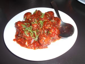 Indian Rasoi - Veggie Manchurian yummy! at Indian Rasoi in Pattaya