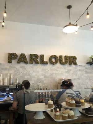 Inside at Parlour Vegan Bakery in Boca Raton