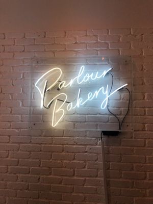 Sign at Parlour Vegan Bakery in Boca Raton