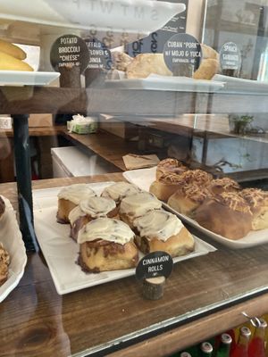 Cinnamon rolls at Parlour Vegan Bakery in Boca Raton