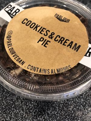 Cookies & Cream Pie at Parlour Vegan Bakery in Boca Raton
