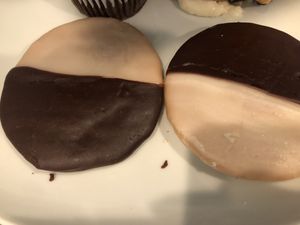 Black and White Cookie at Parlour Vegan Bakery in Boca Raton
