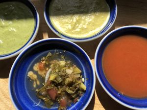 Empanada Sauces at Parlour Vegan Bakery in Boca Raton