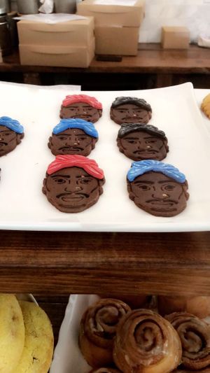 Tupac cookies  at Parlour Vegan Bakery in Boca Raton