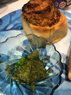 Pizza puff  at Parlour Vegan Bakery in Boca Raton