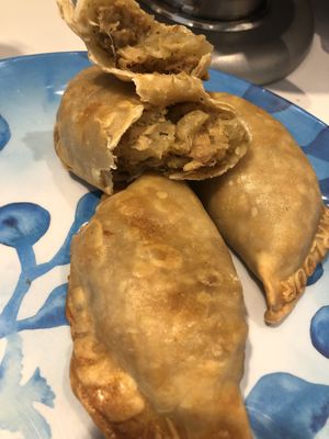 Pork Yuca Empanadas  at Parlour Vegan Bakery in Boca Raton
