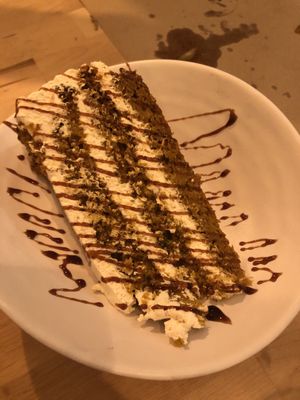 Tarta de zanahoria at La Huella Vegana in Alcala De Henares