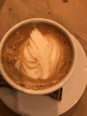 Cafe at La Huella Vegana in Alcala De Henares