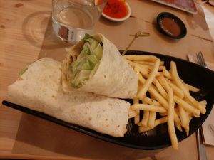 Que vap (wrap) at La Huella Vegana in Alcala De Henares