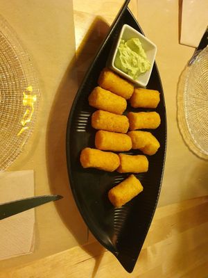 Croquetas ricas ricas at La Huella Vegana in Alcala De Henares